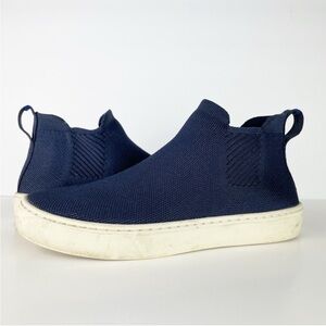 Rothy's Chelsea Navy Blue High Top Slip On Shoe Sneaker